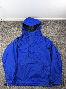 Vintage REI Jacket Gore Tex Anorak Hooded 1/2 Zip Mens XL USA Made